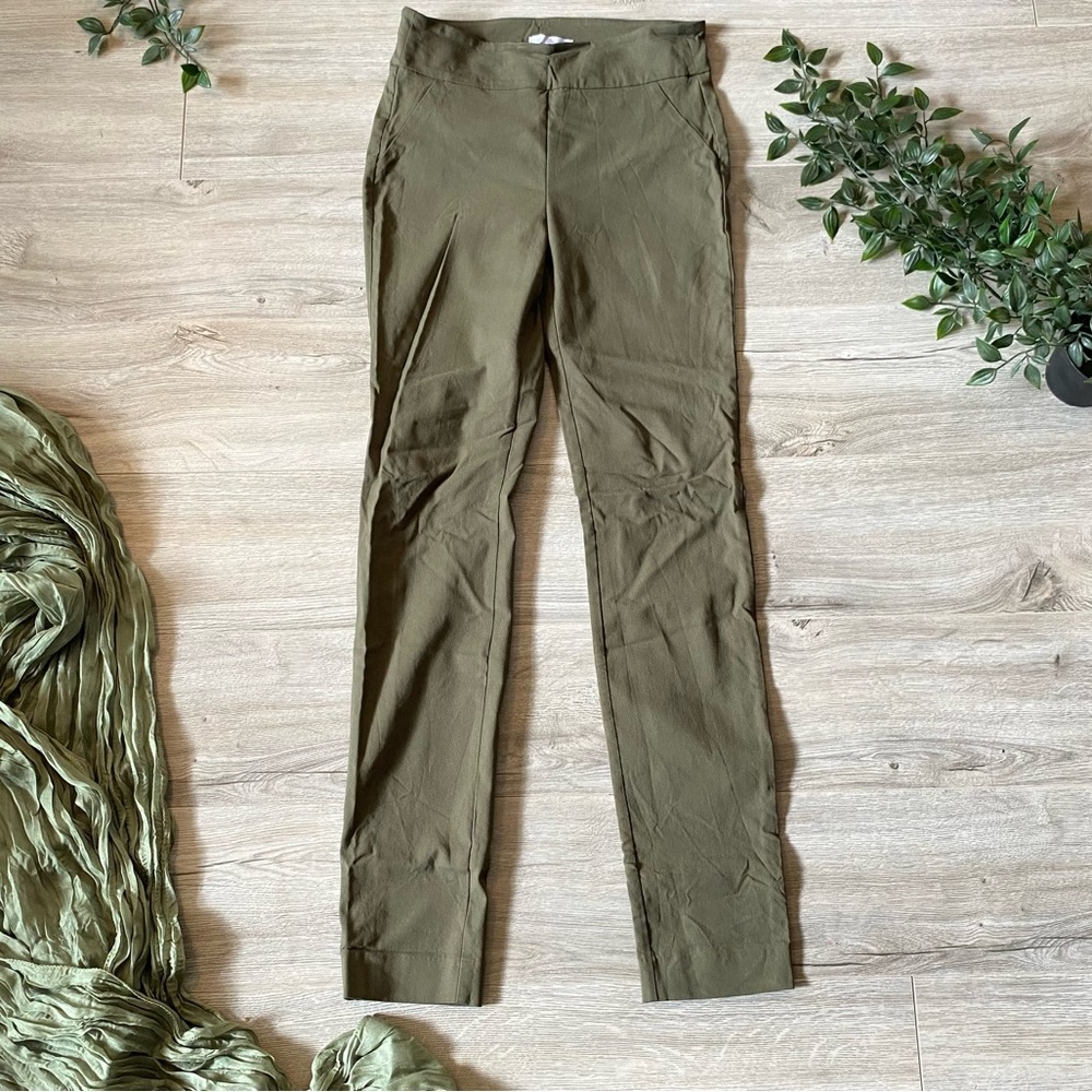 Camber & grace (by RW&Co) - dark/army green legging pant S - skinny mid-rise
